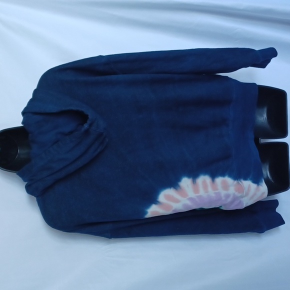 Wildfox Ombre Tie dye Hoodie Sweatshirt Blue Pink Purple Green - Picture 4 of 8